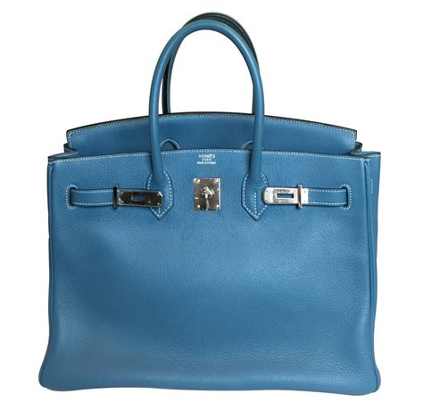 hermes birkin 35 blue|hermes birkin 35 size.